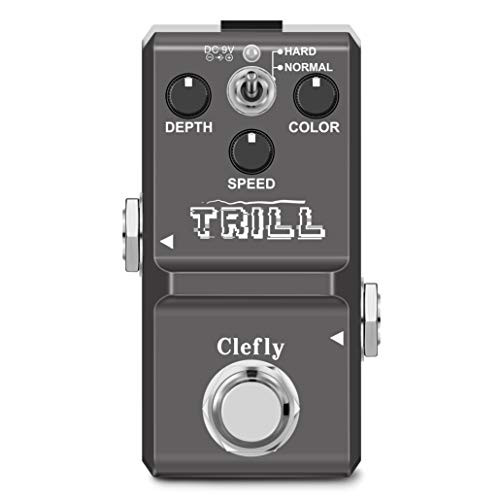 Clefly Nano Tremolo Effect Pedal for Guitar True Bypass and Nano Trill Effect Pedal