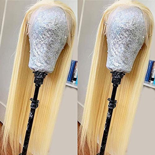 ANDRAI Blonde Lace Front Wigs Deep Part Glueless Lace Wig Synthetic 613 Color Hair Wigs Long Straight Heat Resistant Hair Pre Plucked Wig with Baby Ha ANDRAI Blonde Lace Front Wigs Deep Part Glueless Lace Wig Synthetic 613 Color Hair Wigs Long Straight Heat Resistant Hair Pre Plucked Wig with Baby Ha