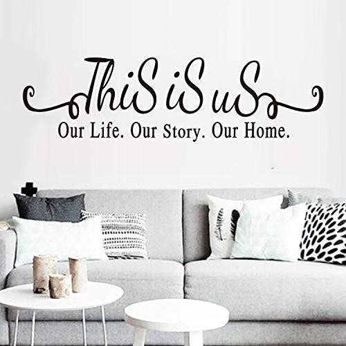 AnFigure Wall Decals Quotes  Family Wall Decals  Living Room Inspirational Home Love Bedroom Women Life Lettering Sayings Art Decor Vinyl Wall Sticker