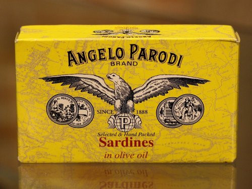 Angelo Parodi - Portuguese Sardines in Pure Olive Oil  -10-- 4-23 oz Tins