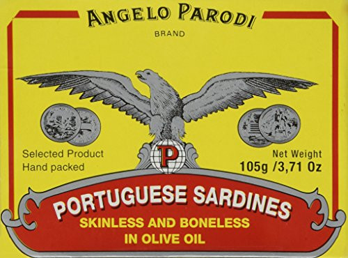 Angelo Parodi Premium Portuguese Sardines Skinless and Boneless in Olive Oil - 3-71 Oz  5-Pack - BL-SL