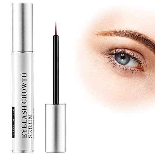 Krucasano Eyelash Growth Serum  Lash Serum to Grow to Lashes by Natural Extract Lengthening Formula for Dense Black Curl Lashes 5ml