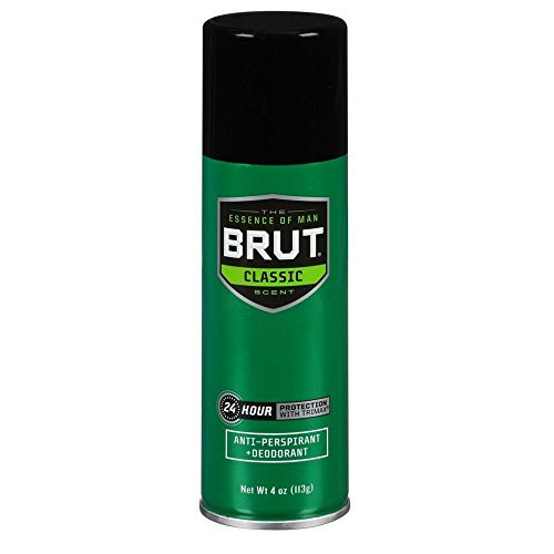 Brut Deodorant 4 Ounce Aerosol Classic Scent -Anti-Perspirant- -118ml- -3 Pack-