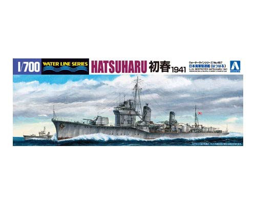 Aoshima 45800 I-J-N- Destroyer Hatsuharu 1941  1-700 Scale Plastic Watercraft Model Kit