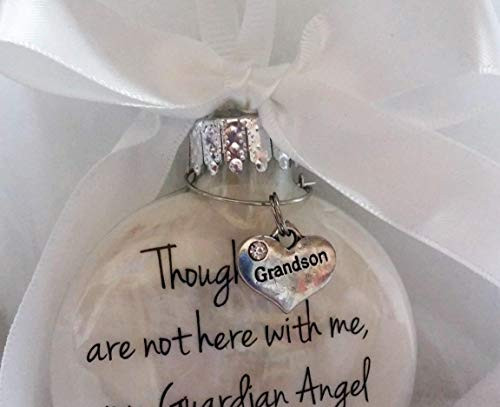 In Memory Grandson Gift My Guardian Angel Youll Always Be Grandchild Memorial Christmas Ornament In Memory Grandson Gift My Guardian Angel Youll Always Be Grandchild Memorial Christmas Ornament