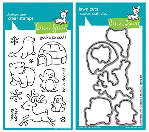 Lawn Fawn Critters in the Snow Clear Stamp and Die Set Lawn Fawn Critters in the Snow Clear Stamp and Die Set