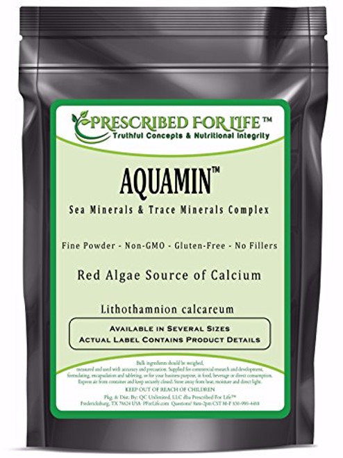 Prescribed for Life Trace Minerals - AquaMin -F- Natural Marine Calcium and Trace Mineral Complex ING Organic Powder 12 oz -340 g- Prescribed for Life Trace Minerals - AquaMin -F- Natural Marine Calcium and Trace Mineral Complex ING Organic Powder 12 oz -340 g-