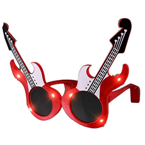blinkee Guitar LED Sunglasses Red by blinkee Guitar LED Sunglasses Red by