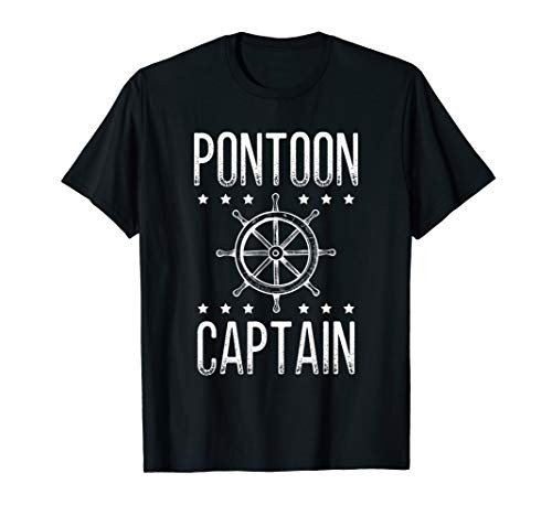 Pontoon Captain Funny Pontoon Boat Accessories T-Shirt