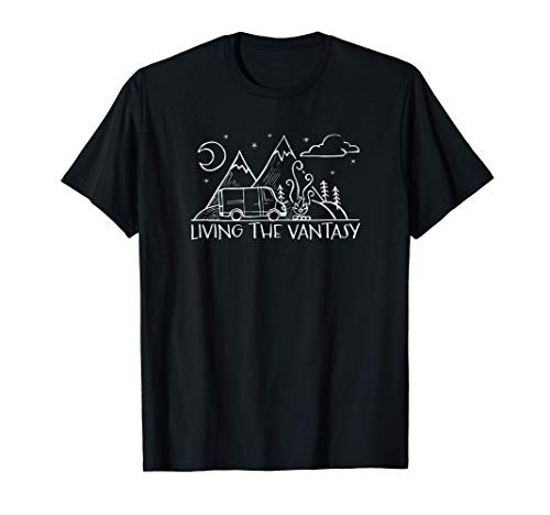 Vantasy Van Life Camping Camper Outdoors Freedom T-Shirt