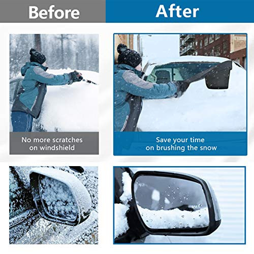 LADER Windshield Snow Cover  Car Windshield Snow Cover Ice Removal Wiper Protector for Snow Ice Sun Frost Defense  Windshield Snow Ice Cover with Magn