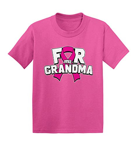 Haase Unlimited for My Grandma - Breast Cancer Ribbon Infant-Toddler Cotton Jersey T-Shirt -Pink  24 Months-