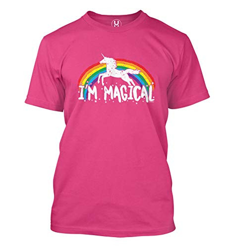 Im Magical - Rainbow Unicorn Magic Mens T-Shirt -Pink  X-Large-
