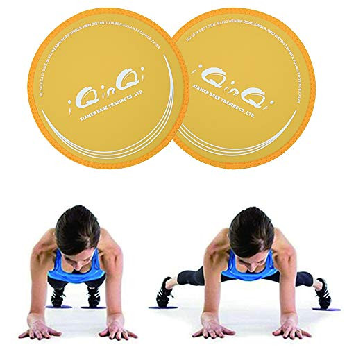 Exercise Sliders  Dual Sided Core Sliders  2 Pack Gliders Exercise Discs Use on Hardwood Floors  Fitness Workout Slider Discs Abdominal and Total Body G