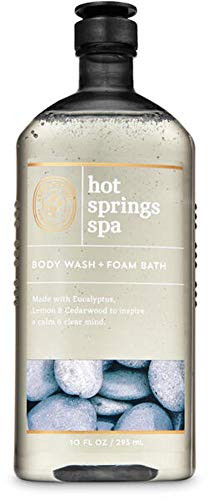 Bath and Body Works Body Care Aromatherapy - Body Wash - Foam Bath - 10 fl oz - Many Scents -Hot Springs Spa - Eucalyptus Lemon Cedarwood-
