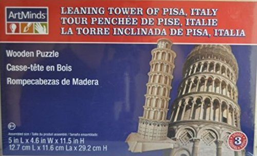 Art Mind Wood Puzzle ~ Leaning Tower of Pisa  Italy