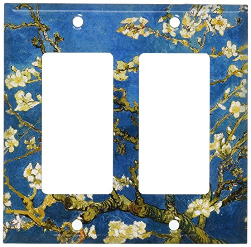 Art Plates - Van Gogh Almond Blossoms Switch Plate - Double Rocker Art Plates - Van Gogh Almond Blossoms Switch Plate - Double Rocker