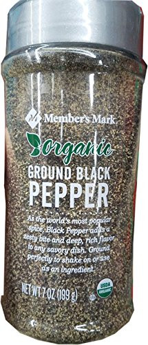 Members Mark Organic Ground Black Pepper  7 Ounce