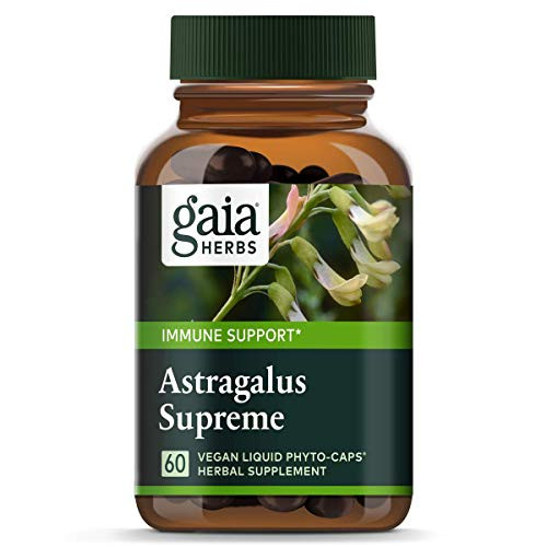 Gaia Herbs Astragalus Supreme Vegan Liquid Capsules 60 Count - Deep Immune Support and Stress Resistance with Antioxidants Gaia Herbs Astragalus Supreme Vegan Liquid Capsules 60 Count - Deep Immune Support and Stress Resistance with Antioxidants