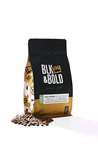 BLK and Bold - Limu Ethiopia Single Origin - Fair Trade Certified - Light Roast - Whole Bean Coffee - 12 oz- bag