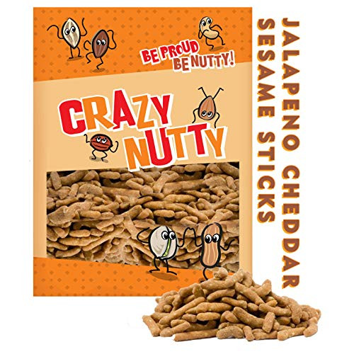 Jalapeno Cheddar Sesame Sticks - 2 Pounds - A tangy and Spicy Snack