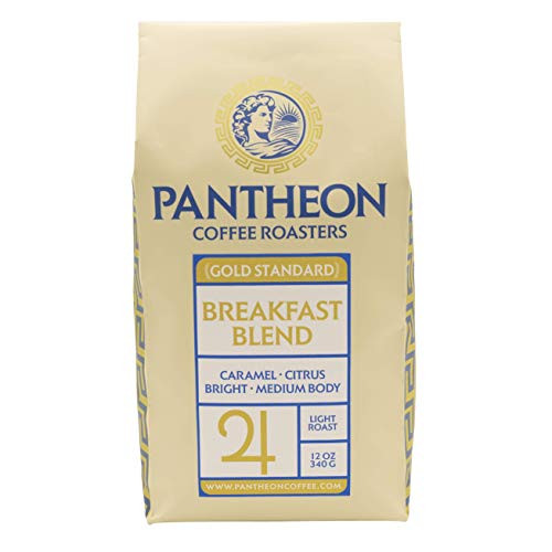 Pantheon Breakfast Blend Coffee - 12 Ounce - Ground - Light Roast Coffee - Pantheon Coffee Roasters