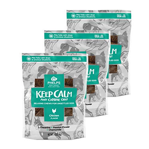 Phelps Wellness Collection Keep Calm and Canine On Chicken Flavor Dog Treats 3 Pack 4-5 oz