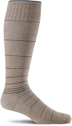 Sockwell Mens Circulator Graduated Compression Socks  Khaki Large-X-Large