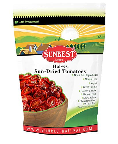 SUNBEST Sun-Dried Tomatoes  Halves Resealable Bag  2 lb-