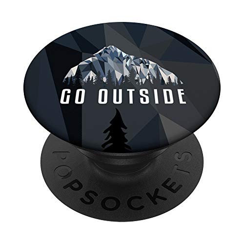 Funny Hiking Go Outside Low Poly Gift PopSockets Grip and Stand for Phones and Tablets Funny Hiking Go Outside Low Poly Gift PopSockets Grip and Stand for Phones and Tablets