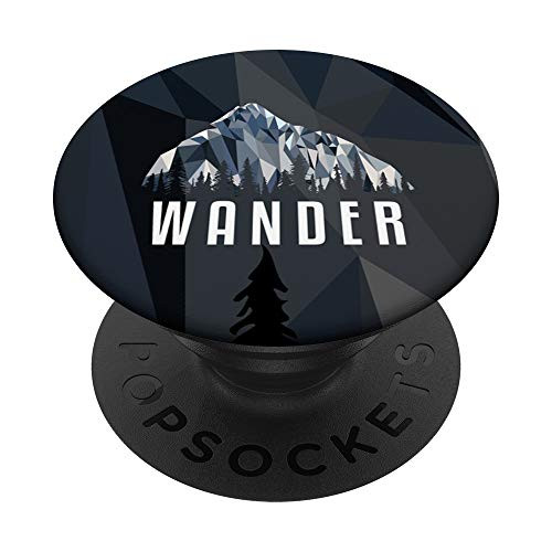 Funny Hiking Wander Low Poly Gift PopSockets Grip and Stand for Phones and Tablets