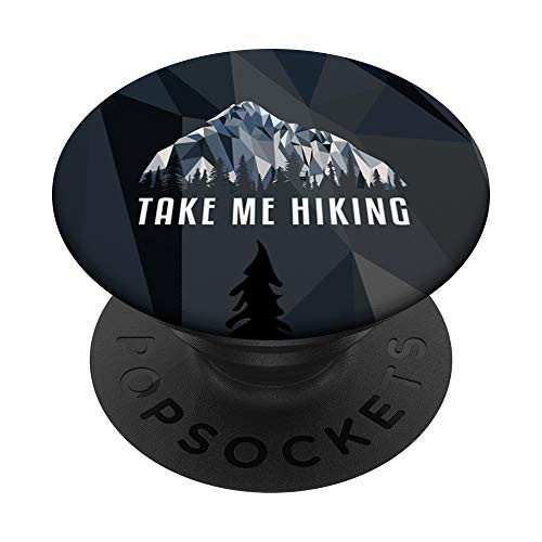 Funny Hiking Take Me Hiking Low Poly Gift PopSockets Grip and Stand for Phones and Tablets