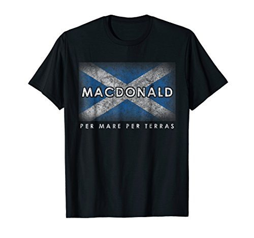 Scottish Clan MacDonald Shirt Scotland Flag Pride Gift