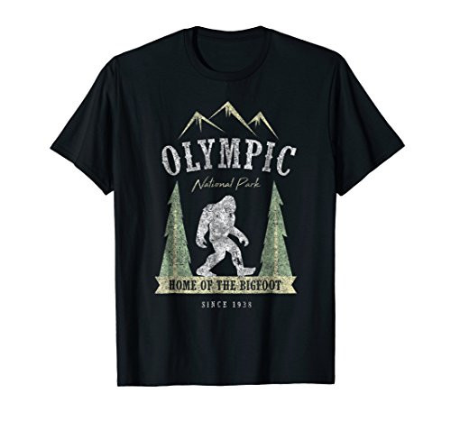 Olympic National Park Shirt Vintage Bigfoot Washington Gift Olympic National Park Shirt Vintage Bigfoot Washington Gift