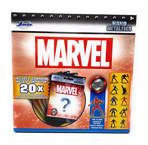Nano Metalfigs Marvel 100 Die Cast Collectible Blind Bags of Mystery Figures - 20 Blind Bags Total of Mystery Figures from The Marvel Universe Nano Metalfigs Marvel 100 Die Cast Collectible Blind Bags of Mystery Figures - 20 Blind Bags Total of Mystery Figures from The Marvel Universe