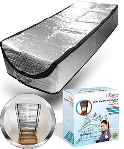 Attic Door Insulation Cover - Attic Tent - Attic Ladder Insulation Cover - Attic Tent Insulation Cover - Attic Stairs Insulation Cover with Easy Zippe
