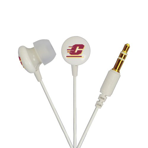 AudioSpice NCAA Central Michigan Chippewas Ignition Earbuds  White