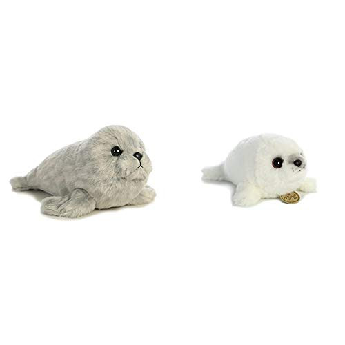 Aurora - Mini Flopsie - 8 Harbor Seal Bundle World 8-5 Harp Seal  White