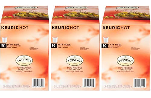 Twinings Pure Rooibos Red Tea K-Cups for Keurig Brewers  24 Count -Pack of 3-