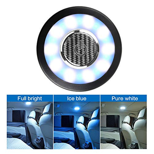 Teguangmei Auto Car Interior Ceiling Roof Dome Light Fixture with USB Rechargeable 20LED Car Dome Lamp Universal for Car Truck Trailer Camper Motorhom