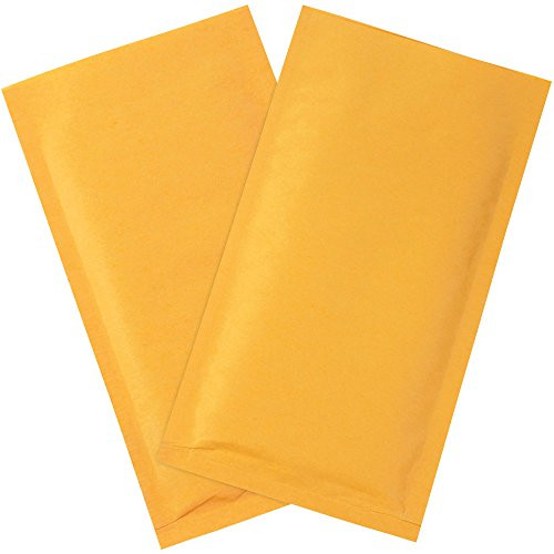 Aviditi Paper 000 Heat-Seal Bubble Mailer  8 L x 4 W  Kraft  Case of 25 -B85125PK-