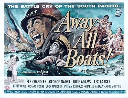 Posterazzi Away All Boats Jeff Chandler George Nader 1956 Movie Masterprint Poster Print  -14 x 11-