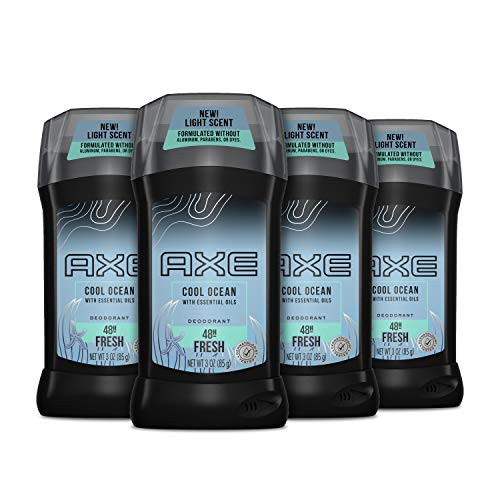 AXE Aluminum-Free Deodorant for Men With Essential Oils Cool Ocean Aluminum Free 48 Hour Deodorant Protection 3 oz 4 Count AXE Aluminum-Free Deodorant for Men With Essential Oils Cool Ocean Aluminum Free 48 Hour Deodorant Protection 3 oz 4 Count