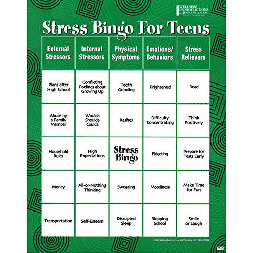 Stress Bingo for Teens: An Engaging and Educational Game About Stress and Ways to Reduce It