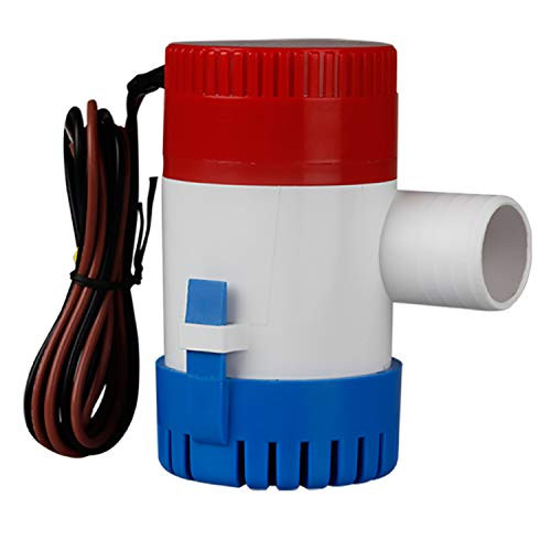 St GIANTMAN Submersible Boat Bilge Water Pump 12v 1100gph Marine Electric Bilge Pump for Ponds  Pools  Spas Silent  Boat Caravan RV Submersible