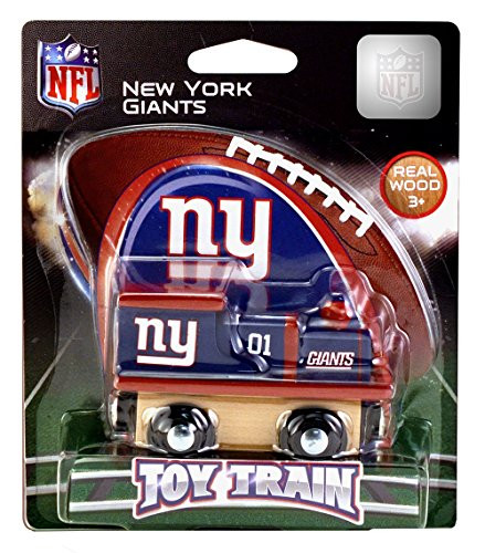 MasterPieces NFL New York Giants Real Wood Toy Train  For Ages 3-