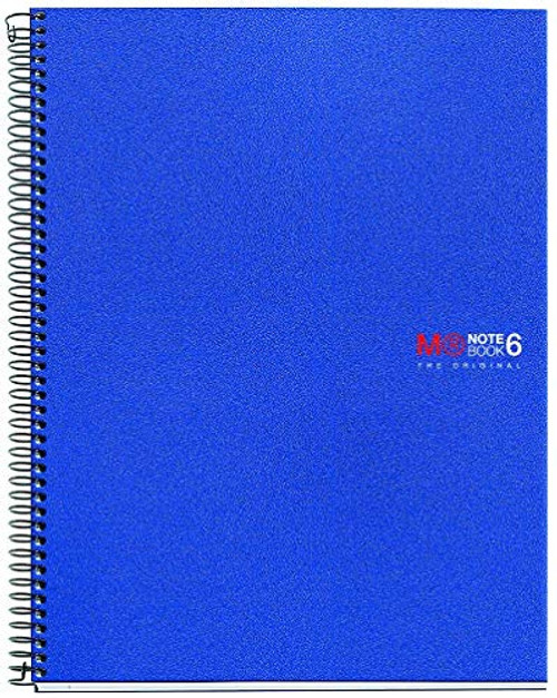 Miquelrius 8-5 x11 Wirebound Notebook  6-Subject  College Ruled  Blue