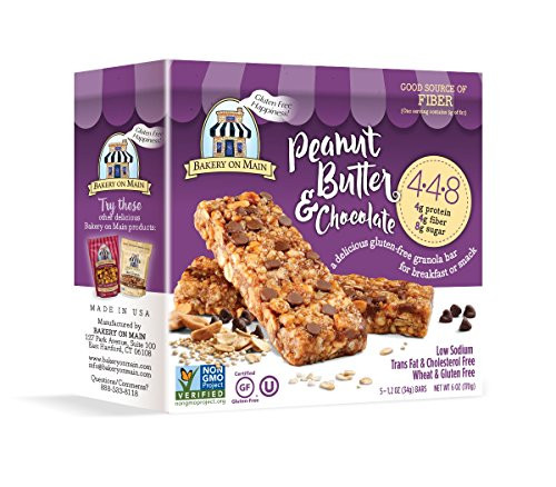 Bakery On Main 4-4-8 Peanut Butter and Chocolate Granola Bars -6x5-1-2 OZ-