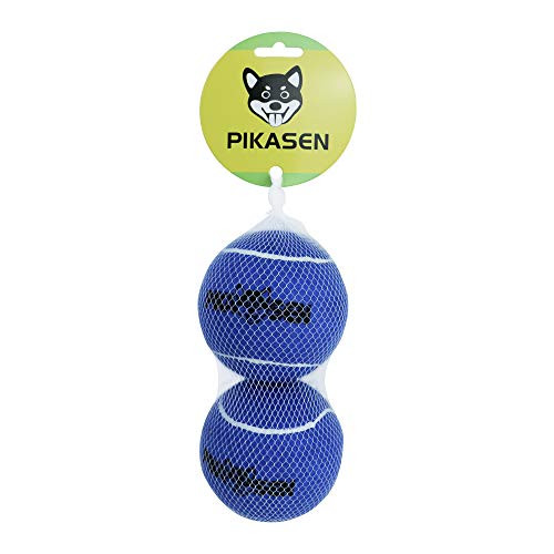 PIKASEN Dog Squeaky Tennis Balls for Pet Playing in 3 Sizes Premium Strong Dog and Puppy Balls for Training  Play  Exercise The Easiest Color for Dogs R