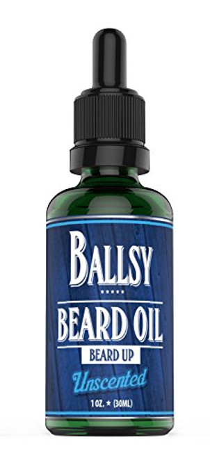 BALLSY Beard Oil Leave-In ConditionerAll Natural Organic Argan and Jojoba Oil and MorePromote Growth  Soften  Moisturize and Strengthen Beards and Mustaches